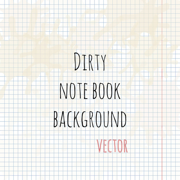 Piszkos Megjegyzés könyv háttér vector - Vektor, kép