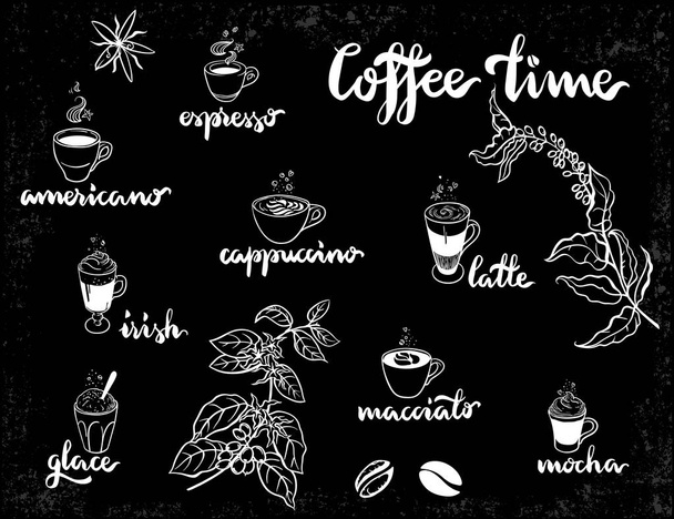 Set of Coffee cups - Vector, Image