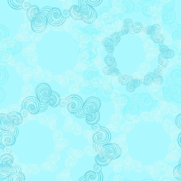 round waves ornamental elements - Vector, Image