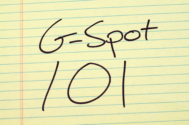 G-Spot 101 On A Yellow Legal Pad - Photo, Image