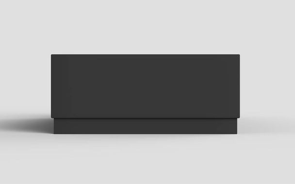 Flat black box mockup - Foto, imagen