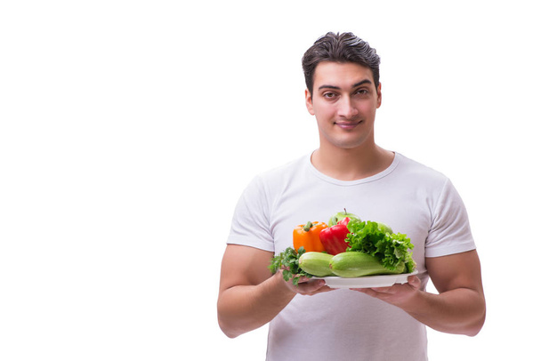 Mann in gesundem Ernährungskonzept - Foto, Bild