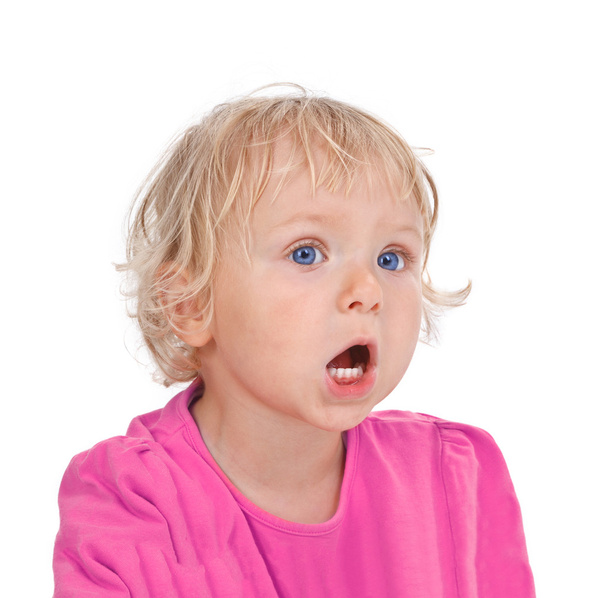 Small girl yelling - Foto, Imagen