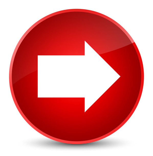 Next arrow icon elegant red round button - Zdjęcie, obraz