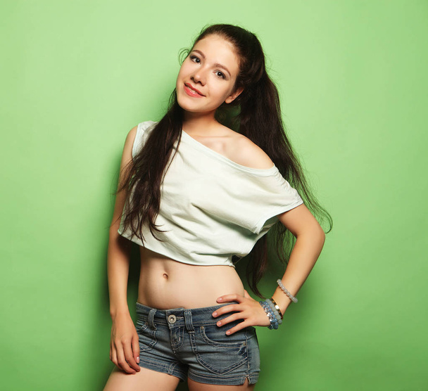 young pretty brunette woman - Photo, image