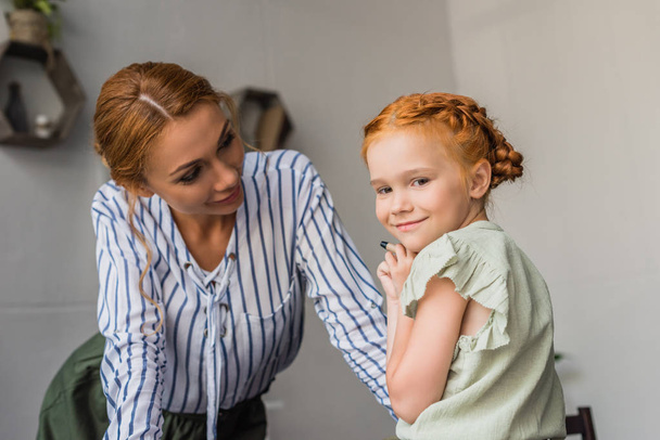 beautiful redhead mother and daughter - Фото, изображение