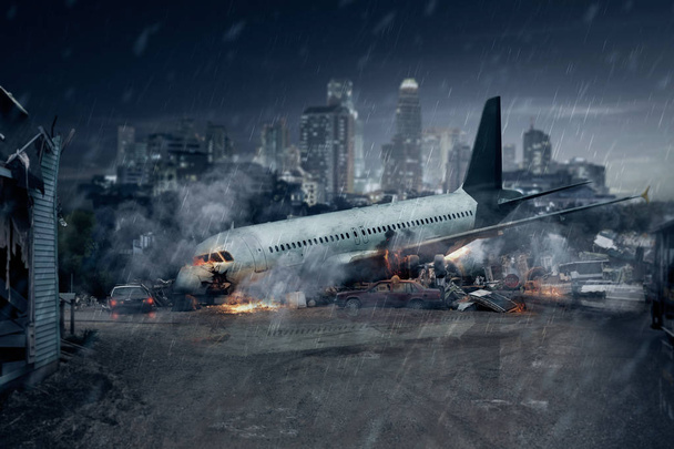 écrasement d'un avion de passagers
 - Photo, image