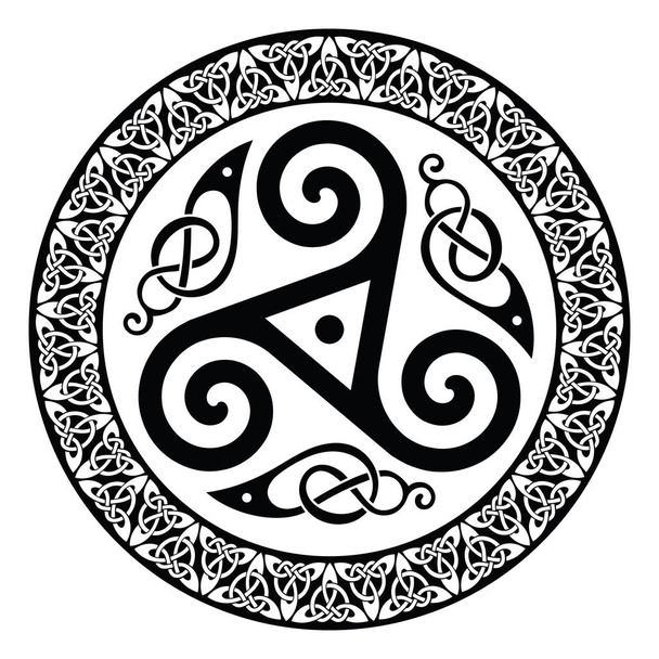 Round Celtic Design - Vector, Image