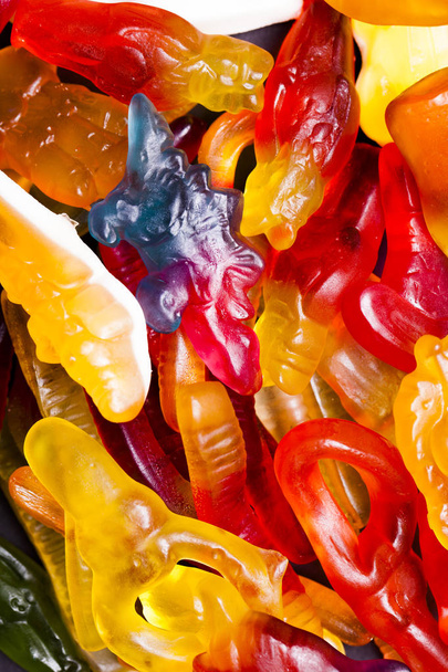 Many colorful sweets - Fotó, kép
