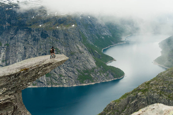Trolltunga in Norway is fabulous beauty - Photo, Image