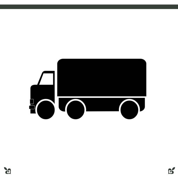 トラックの web アイコン - ベクター画像