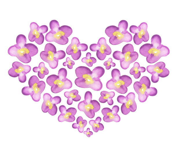 Квіткові акварель серця
 - Фото, зображення