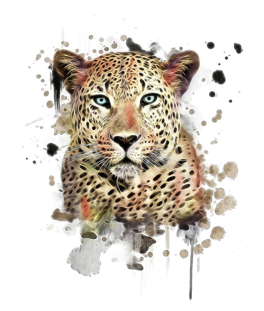 Wild leopard poster - Photo, Image