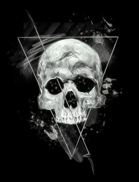 Dark skull banner - Photo, Image
