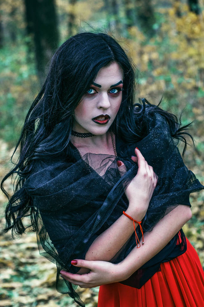 A imagem de uma bruxa para o Halloween
. - Foto, Imagem