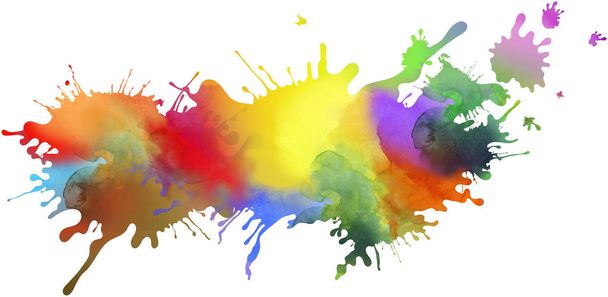 Elszigetelt színes festék minta és a háttér-val-Portik fröccs - Fotó, kép