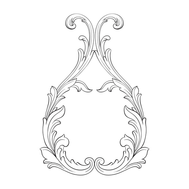 Vector baroque of vintage elements for design.  - Vector, Image