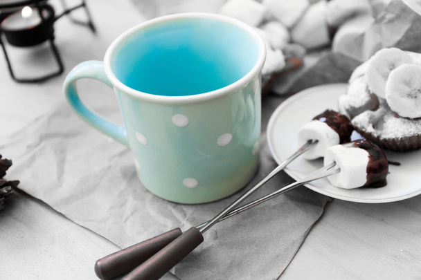 Σετ για fondue και σοκολάτας με φρούτα - Φωτογραφία, εικόνα