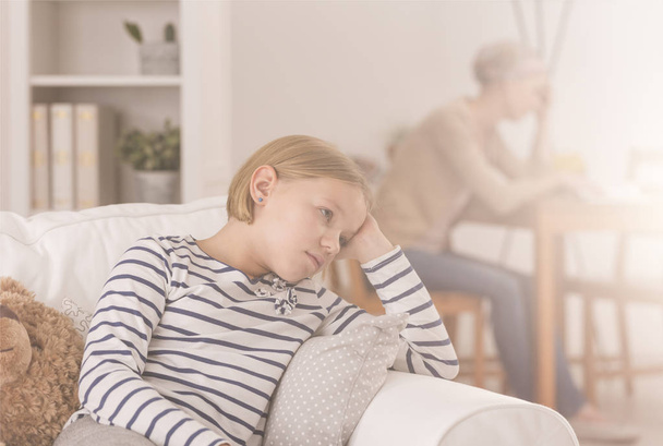 Daughter worrying about sick mother - Photo, Image