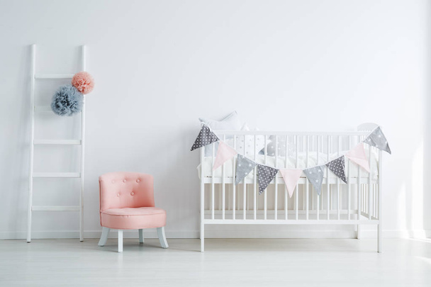 Minimalistic baby's room interior - 写真・画像