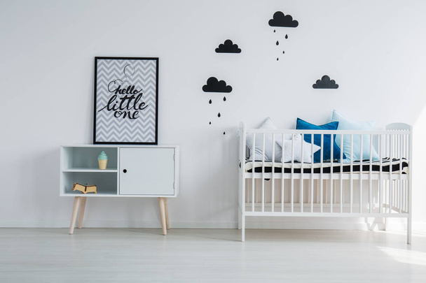 Child's bedroom with minimalist design - Foto, imagen