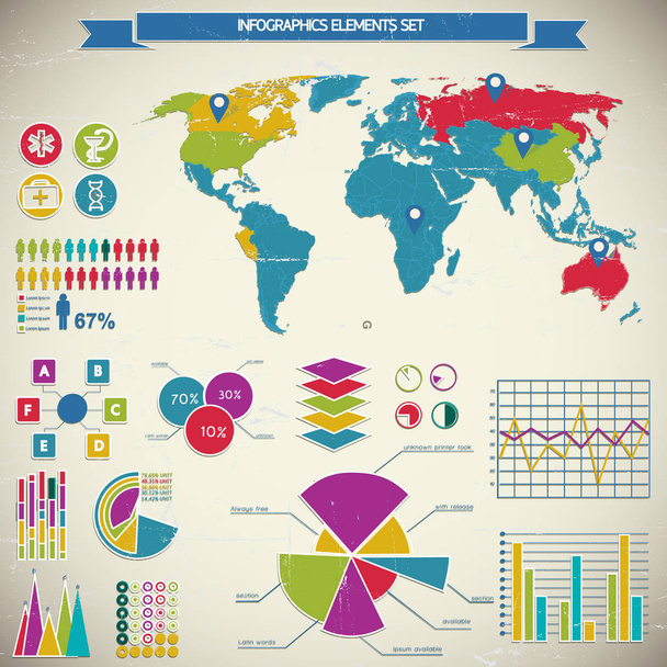 Diagram Template Infographic - Vector, Image