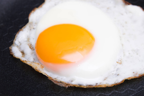 Жареное яйцо на сковороде
 - Фото, изображение