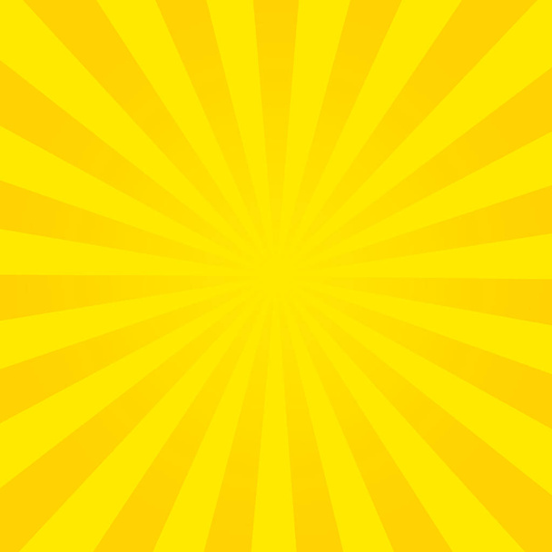 Sun rays, summer background orange colored, vector illustration - Vector, Image