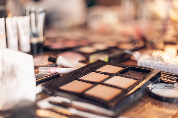 Assorted makeup products macro - Foto, immagini
