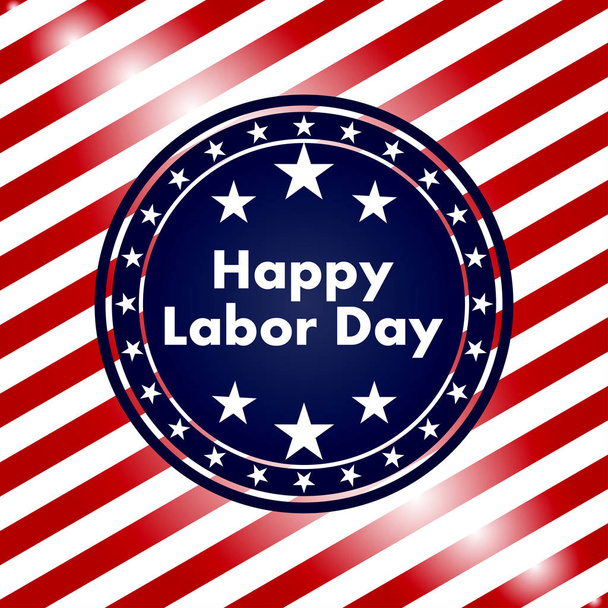 american labor day greeting card  - Vector, Image