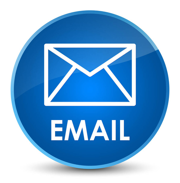 Елегантна синя кругла кнопка електронної пошти
 - Фото, зображення