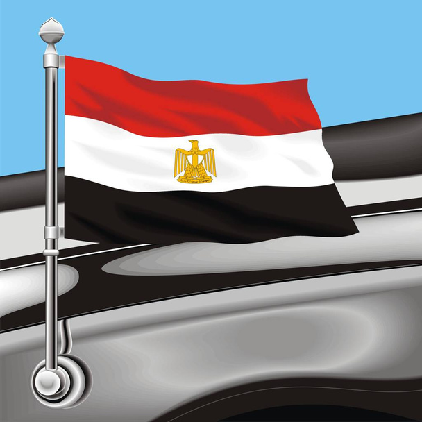 Vektori clip art lippu Eqypt
 - Vektori, kuva