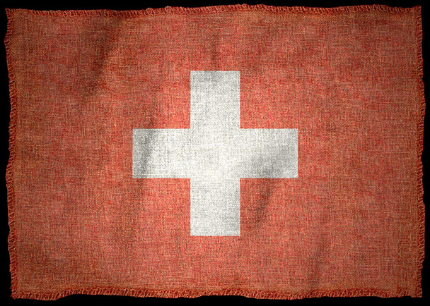 スイス連邦共和国の国旗 - 写真・画像