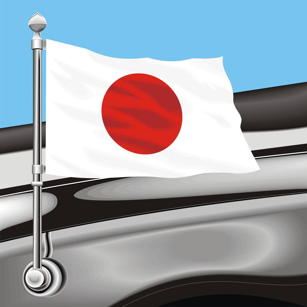 Bandiera arte clip vettoriale Giappone
 - Vettoriali, immagini