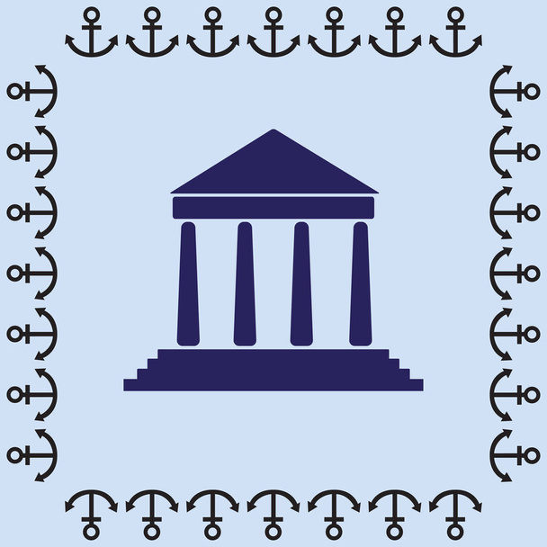 икона здания университета
 - Вектор,изображение