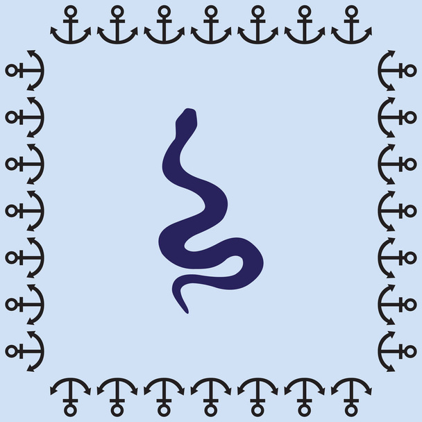 icona web serpente
 - Vettoriali, immagini