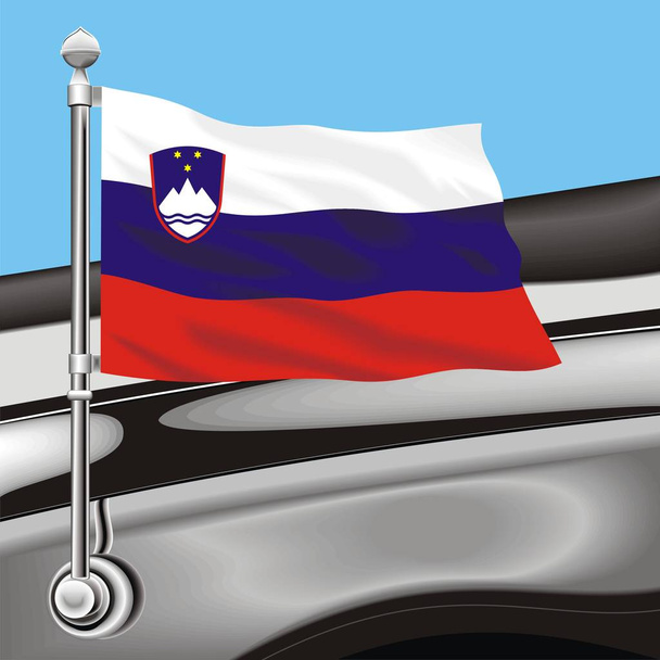 Bandiera artistica a clip vettoriale Slovenia
 - Vettoriali, immagini