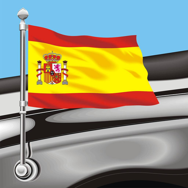 Векторний прапор кліп мистецтво Іспанії - Вектор, зображення