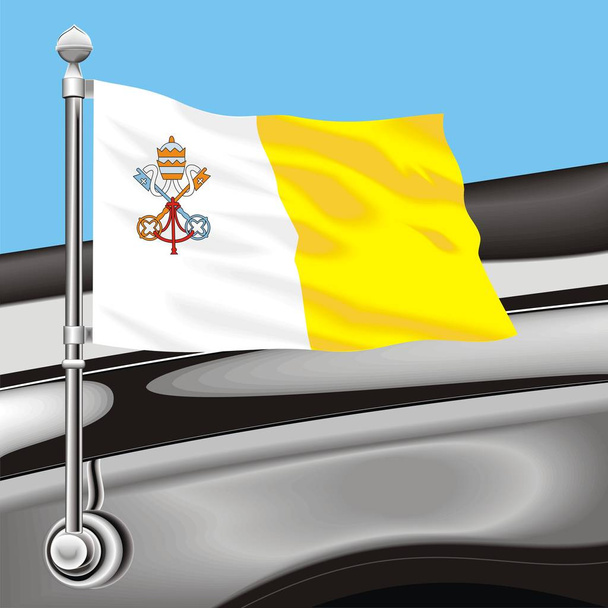 Vettore clip art bandiera Vatikan
 - Vettoriali, immagini
