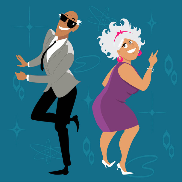 Baby boomers dançando
 - Vetor, Imagem