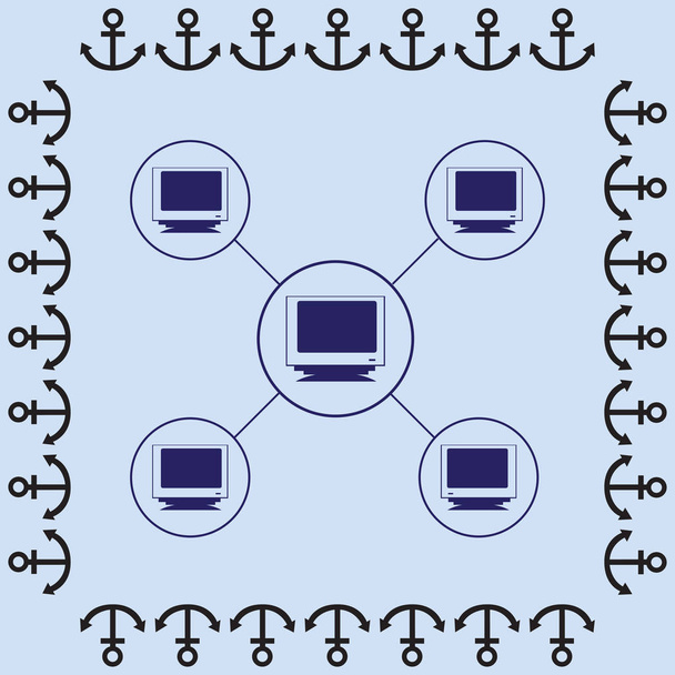 Network connection icon - Vector, Image