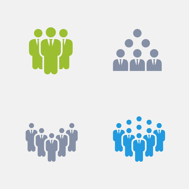 Бізнес команд - граніт іконки - Вектор, зображення