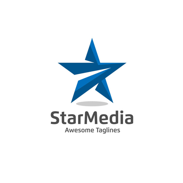 Star color vector logo - Vetor, Imagem