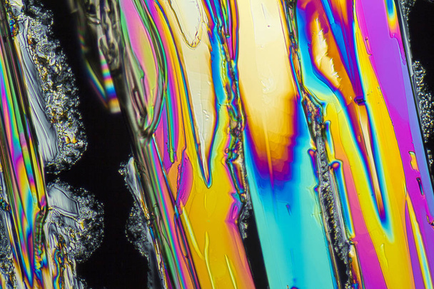 Natriumnitrat-Mikrokristalle - Foto, Bild