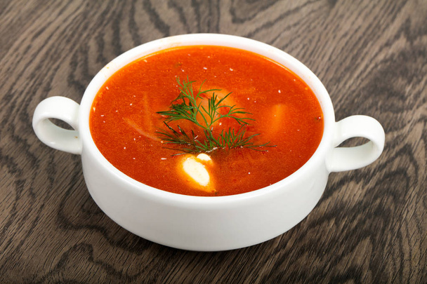 Tasty beetroot soup - Photo, Image