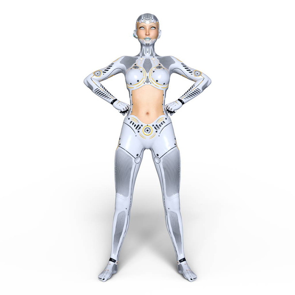 3D CG representación de una super mujer
 - Foto, imagen