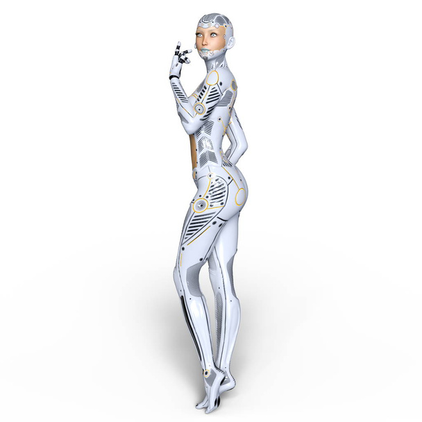 3D CG rendering of a super woman - Фото, зображення