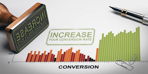 Optimización de la tasa de conversión, rendimiento de marketing
 - Foto, Imagen