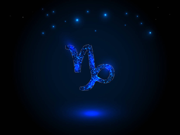 Zodiac sign on the starry sky. - Vector, Image