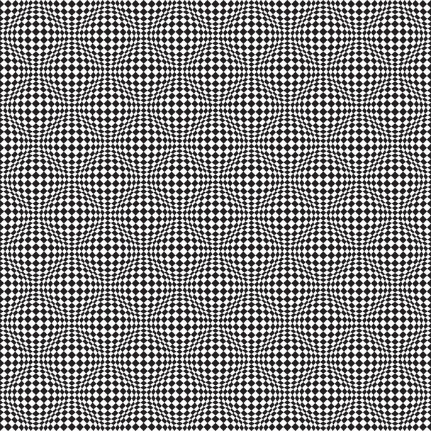 Op Art inconsútil deformado comprobar patrón abstracto
 - Vector, imagen